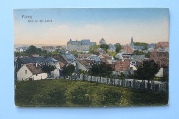 Ansichtskarte AK Alzey 1905-1920 Häuser Schloß Architektur Ortsansicht Rheinland Pfalz